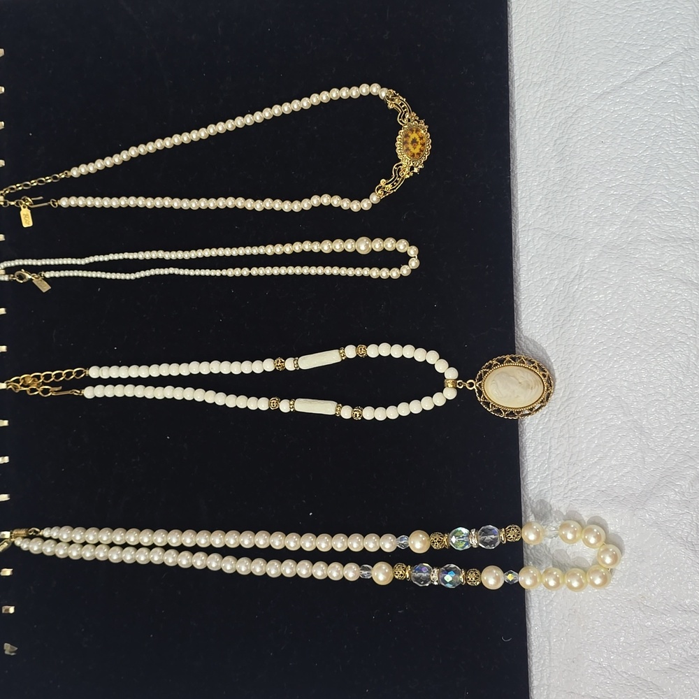 1928Pearl and Gold Necklace Bundle